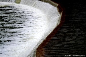Water running off dam Rachel Cater Photography