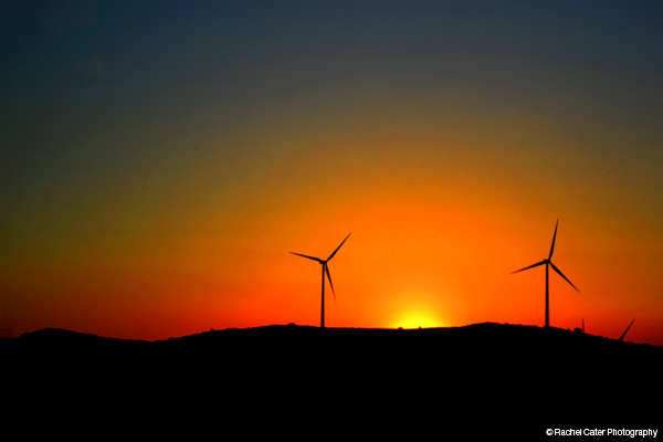 Sunset in Spain with Windmills Rachel Cater Photography