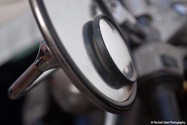 close up of mirror on motorcycle Rachel Cater Photography
